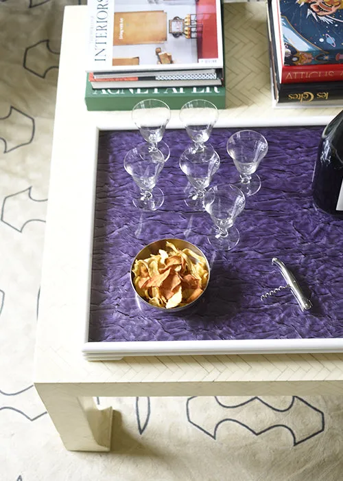 Aimée Aimer plateau résine fractale Dior 60x50 pièce unique