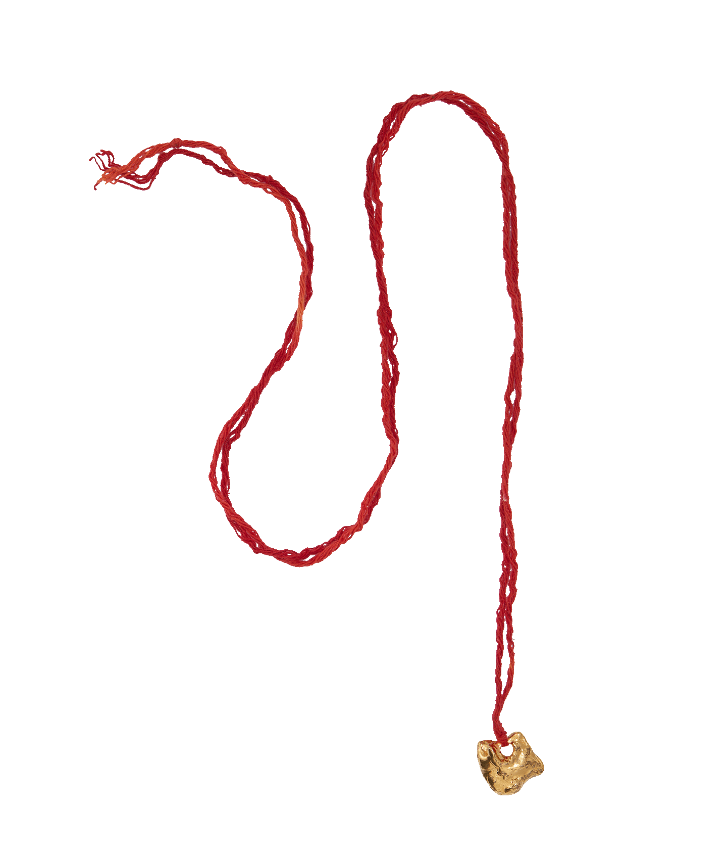 Alighieri Ritual of the Rock collier bronze doré cordon rouge