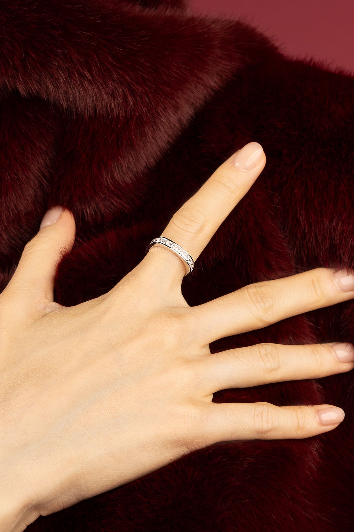 APM Monaco Festival Monaco bague blanche taille 52 zirconia