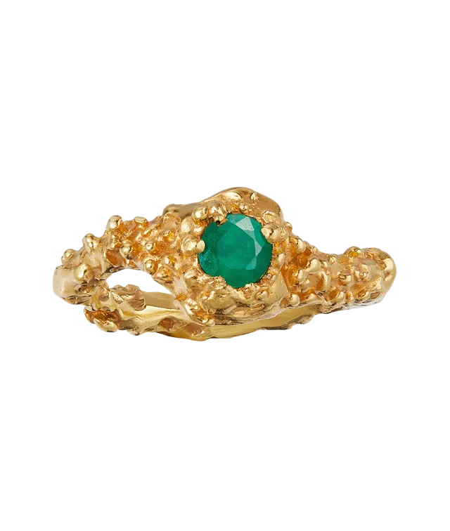 Alighieri Emerald Spark bague émeraude or J M P