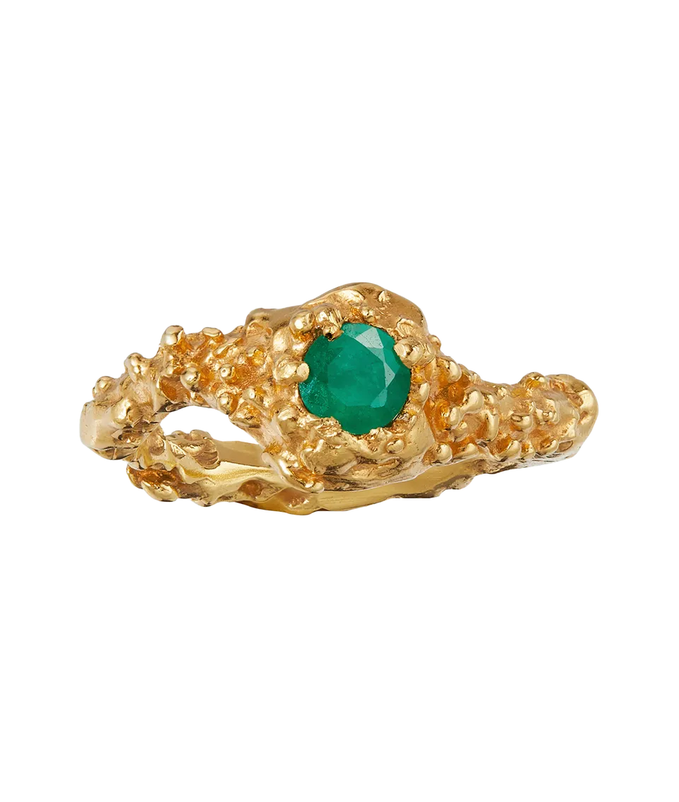 Alighieri Emerald Spark bague émeraude or J M P