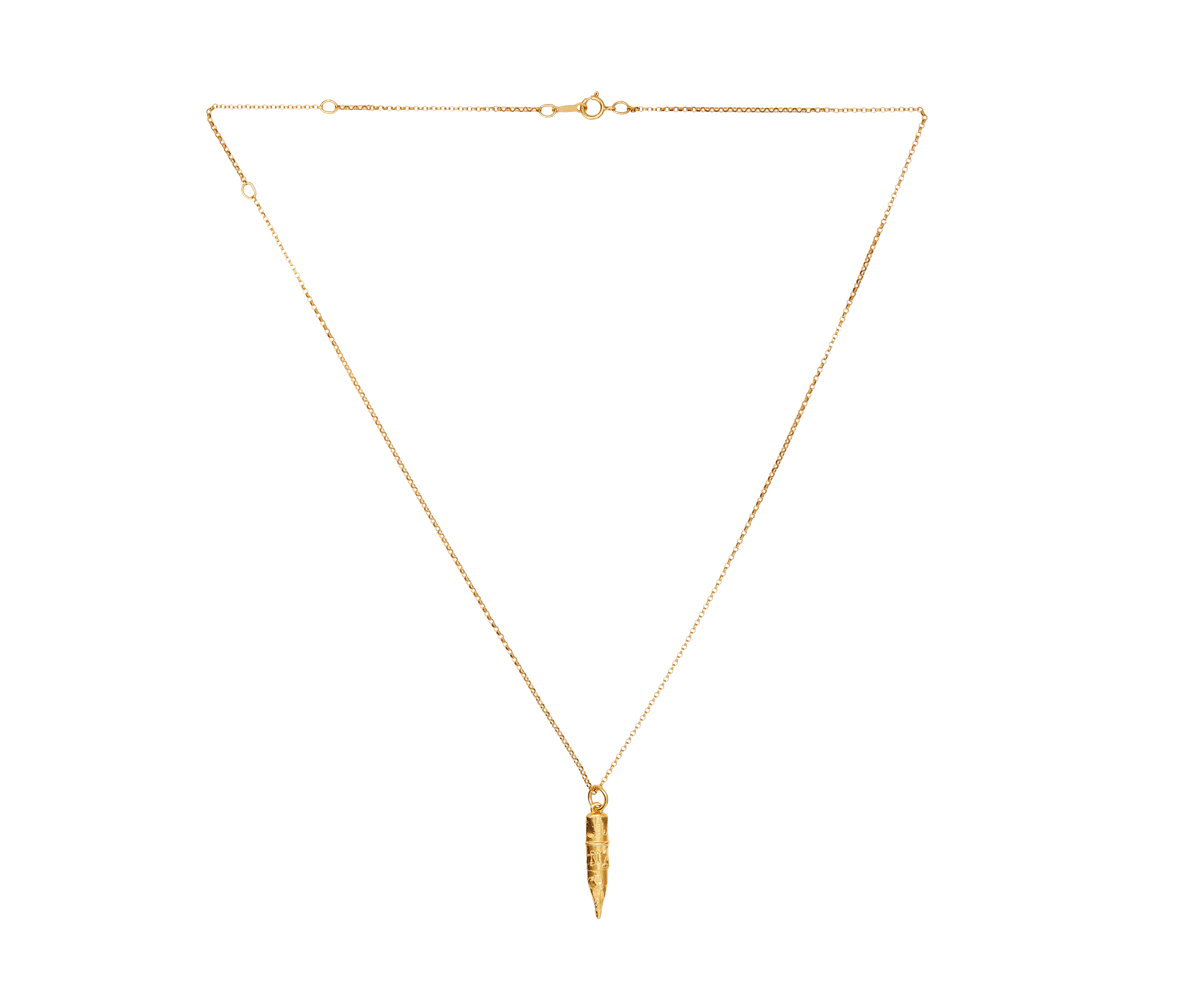 Alighieri Mini Annotator collier crayon bronze plaqué or