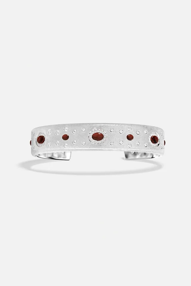 APM Monaco Automne Les Cabochons Jonc Bordeaux Taille M 17 cm