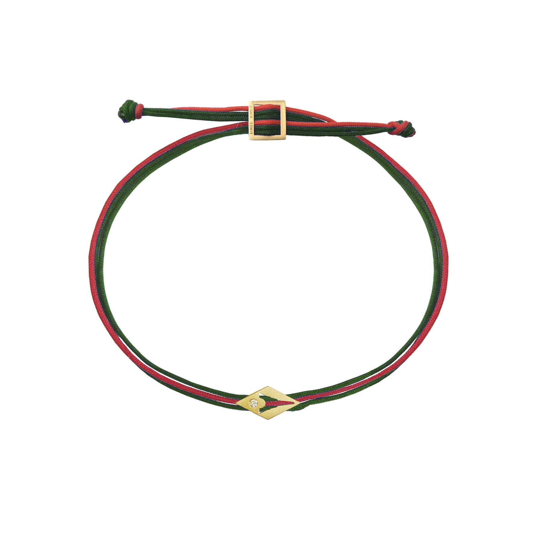 Aimée Aimer Paris 1889 Bracelet Or Jaune Bleu Rouge