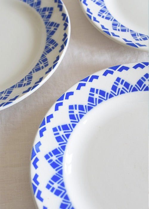 Aimée Aimer Art de la table Assiettes Ami Sarreguemines x6 bleues