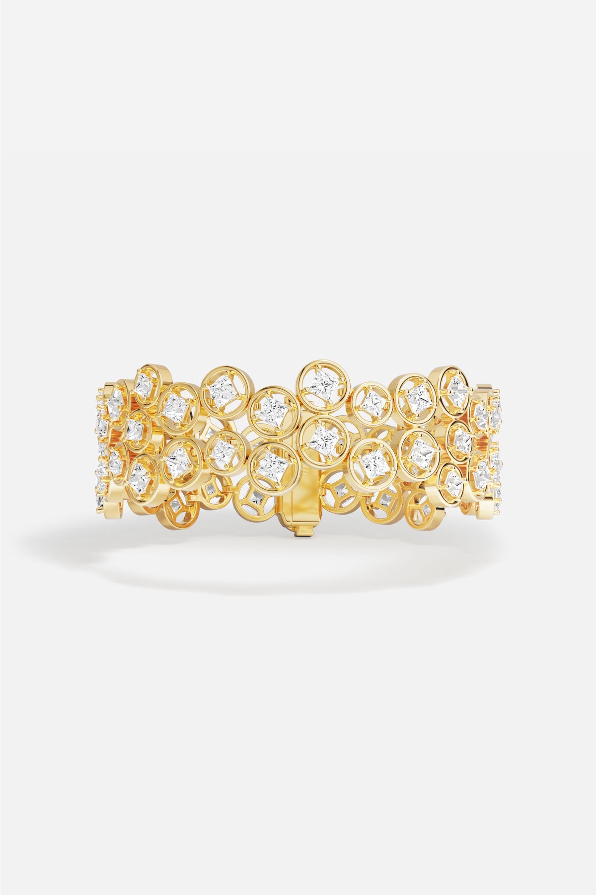 APM Monaco Soleil Bulles d'Eau Bracelet Or M 18 cm Zircons