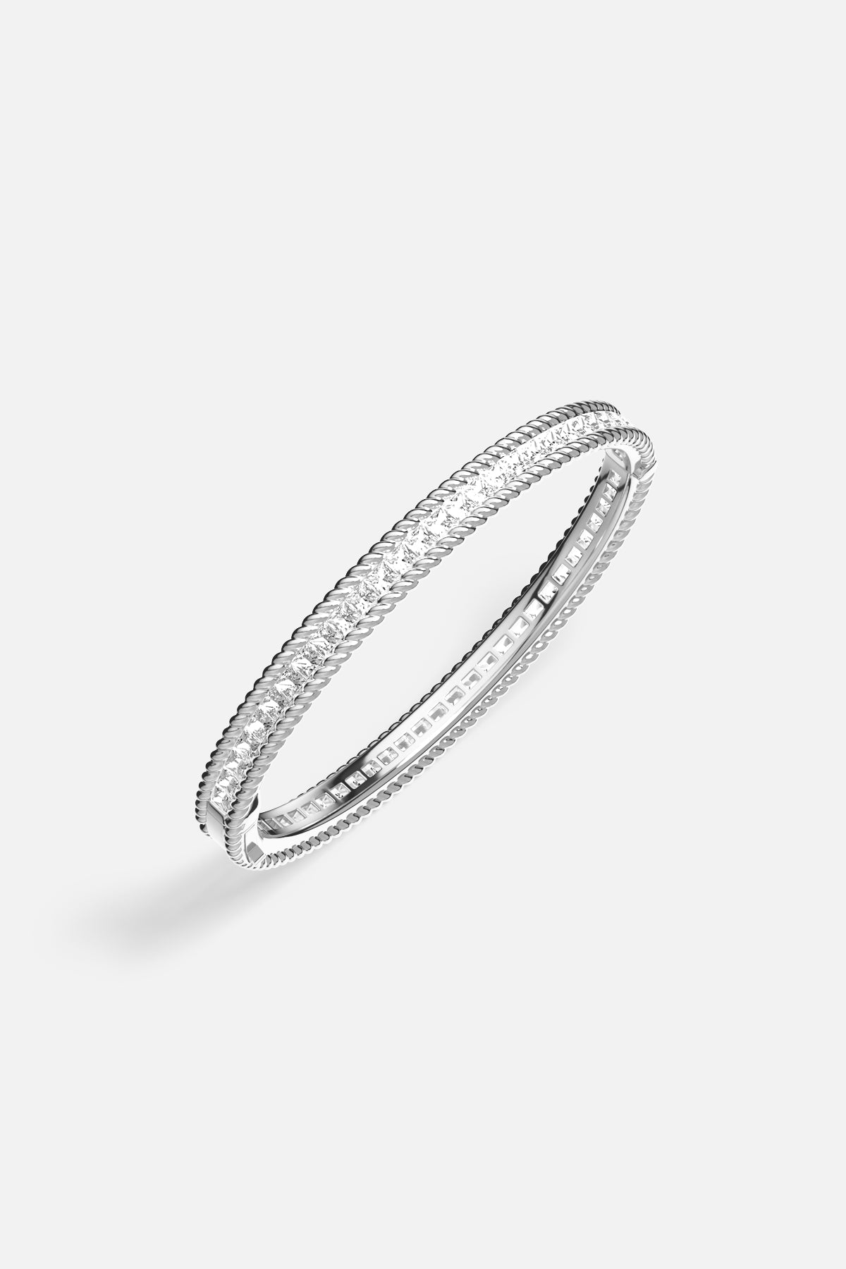 APM Monaco Yacht Club Cordage bracelet jonc blanc taille M
