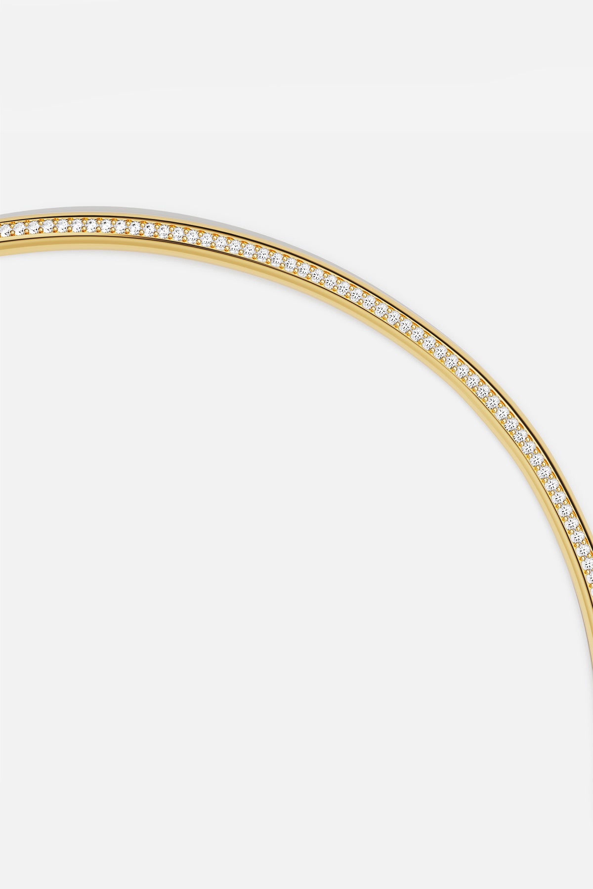 APM Monaco Croisette Riviera choker doré zircon 13 cm