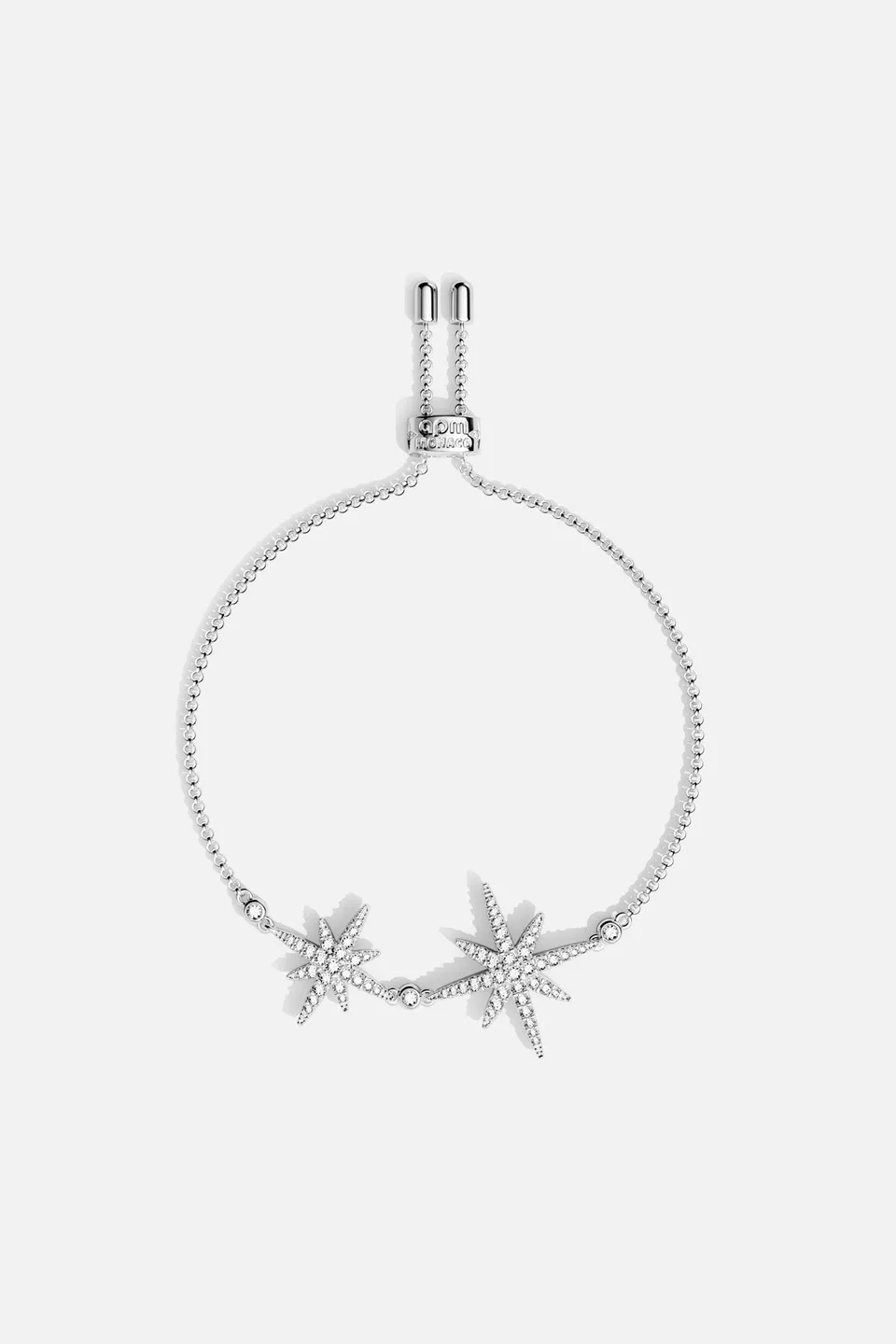 APM Monaco Météorites bracelet étoiles blanc réglable