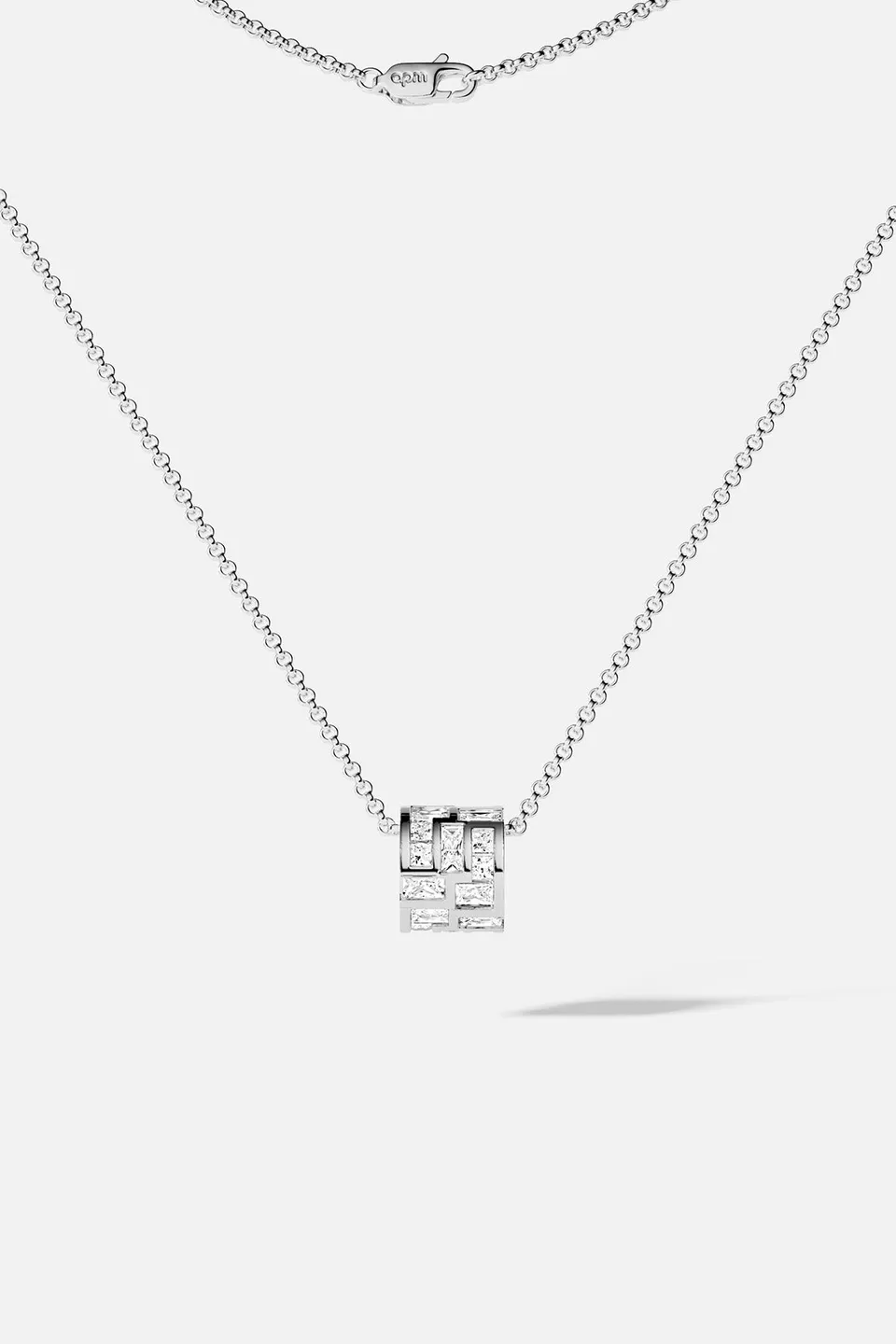 APM Monaco Festival Ice collier ajustable blanc