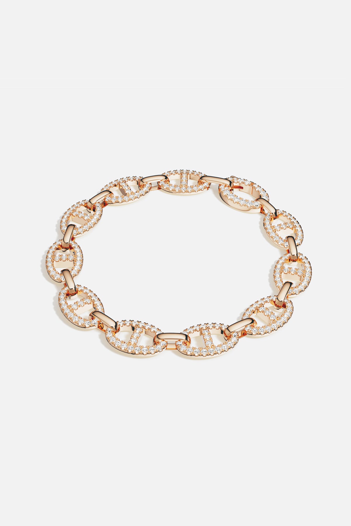 APM Monaco Yacht Club Marine Bracelet Or Rose M 18 cm