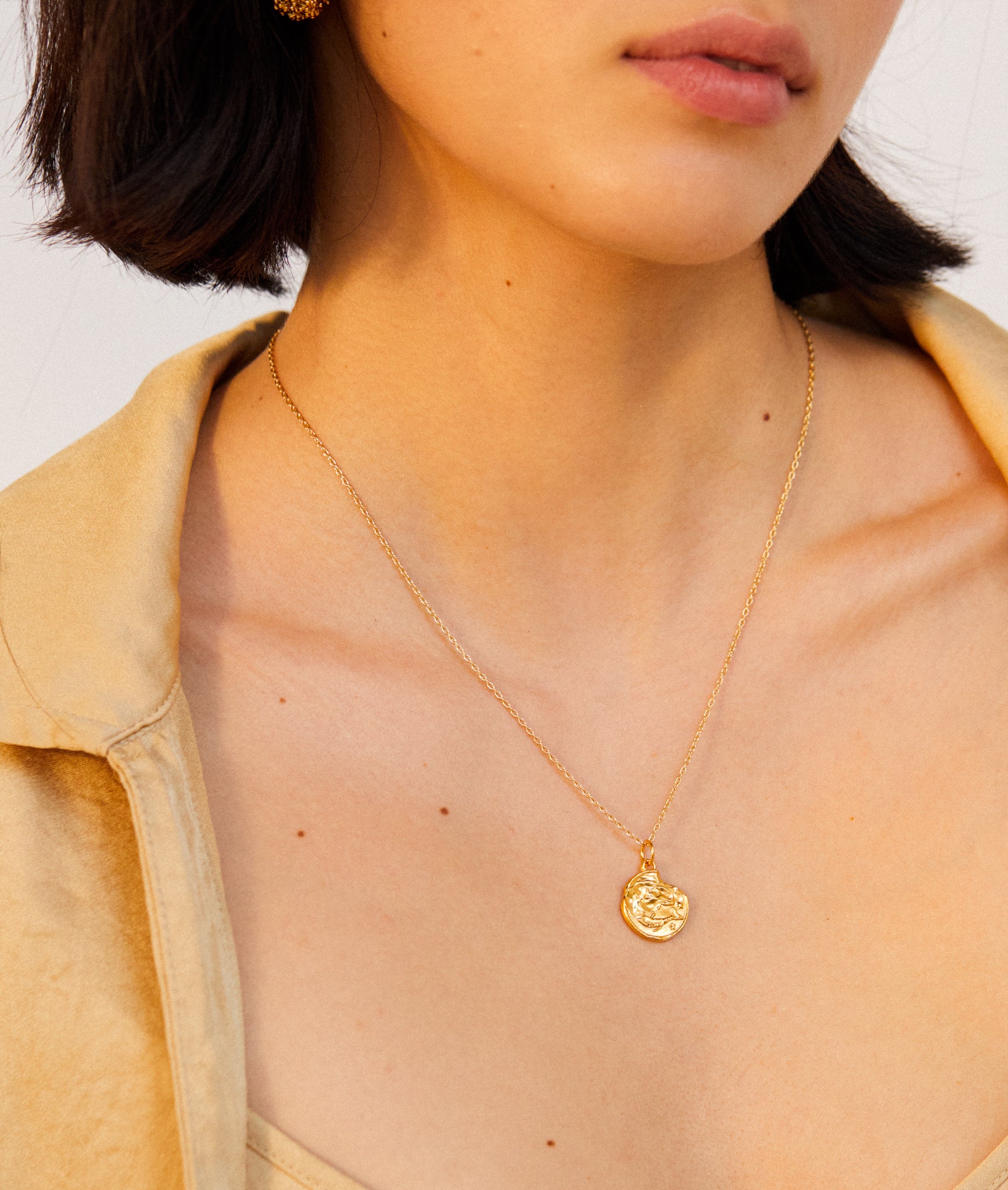 Alighieri The Pisces Medallion collier or poissons