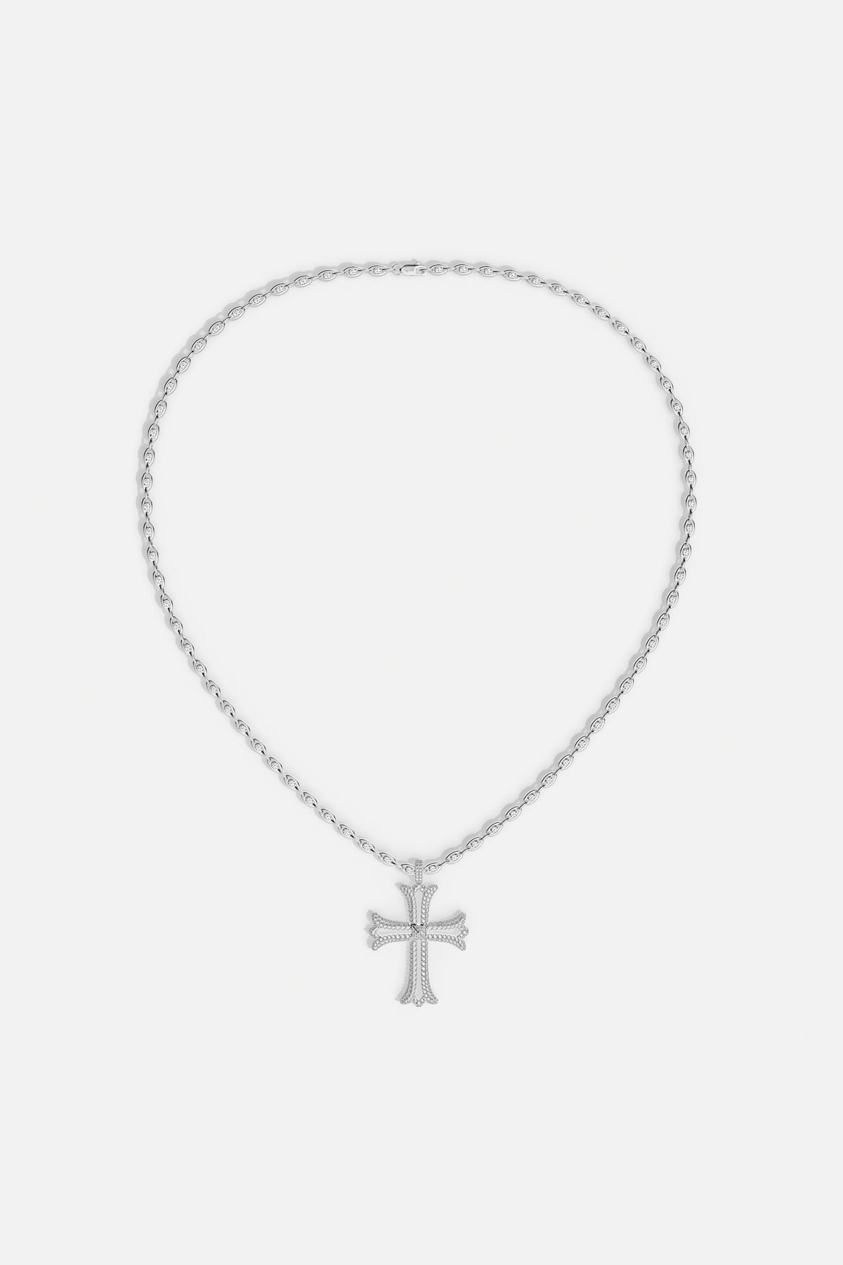 APM Monaco Yacht Club Rock collier croix blanche zircon