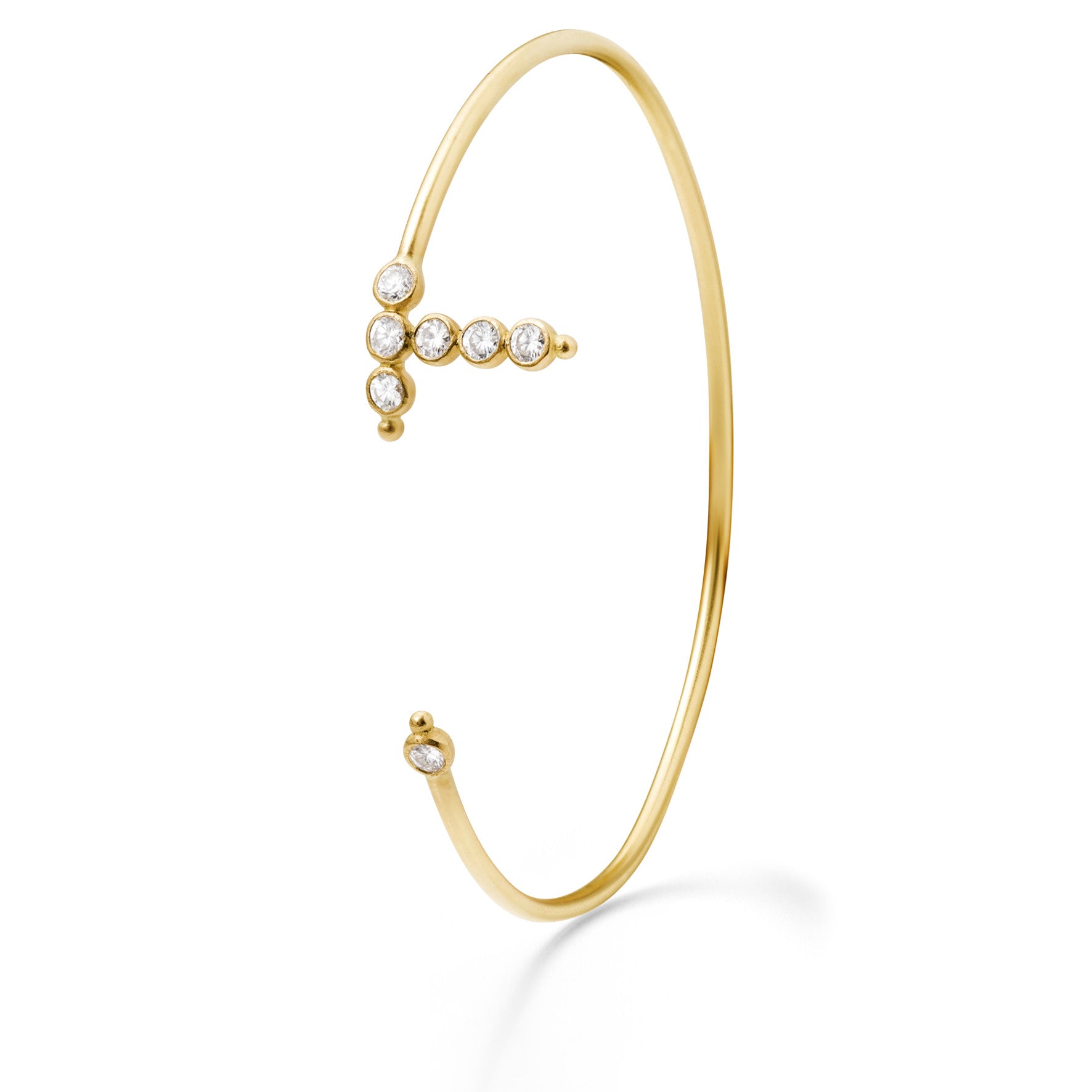 Aimée Aimer AA bracelet or jaune diamants taille 16