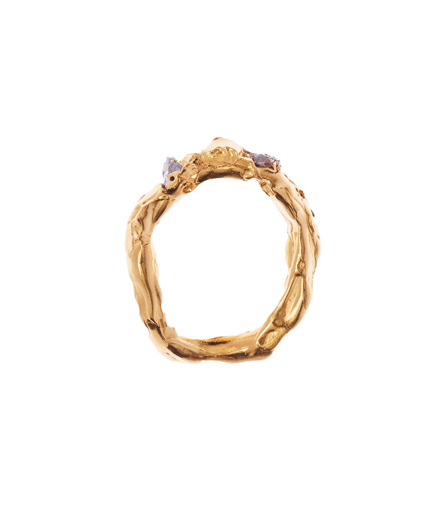 Alighieri Gathering Moons bague or diamant lune