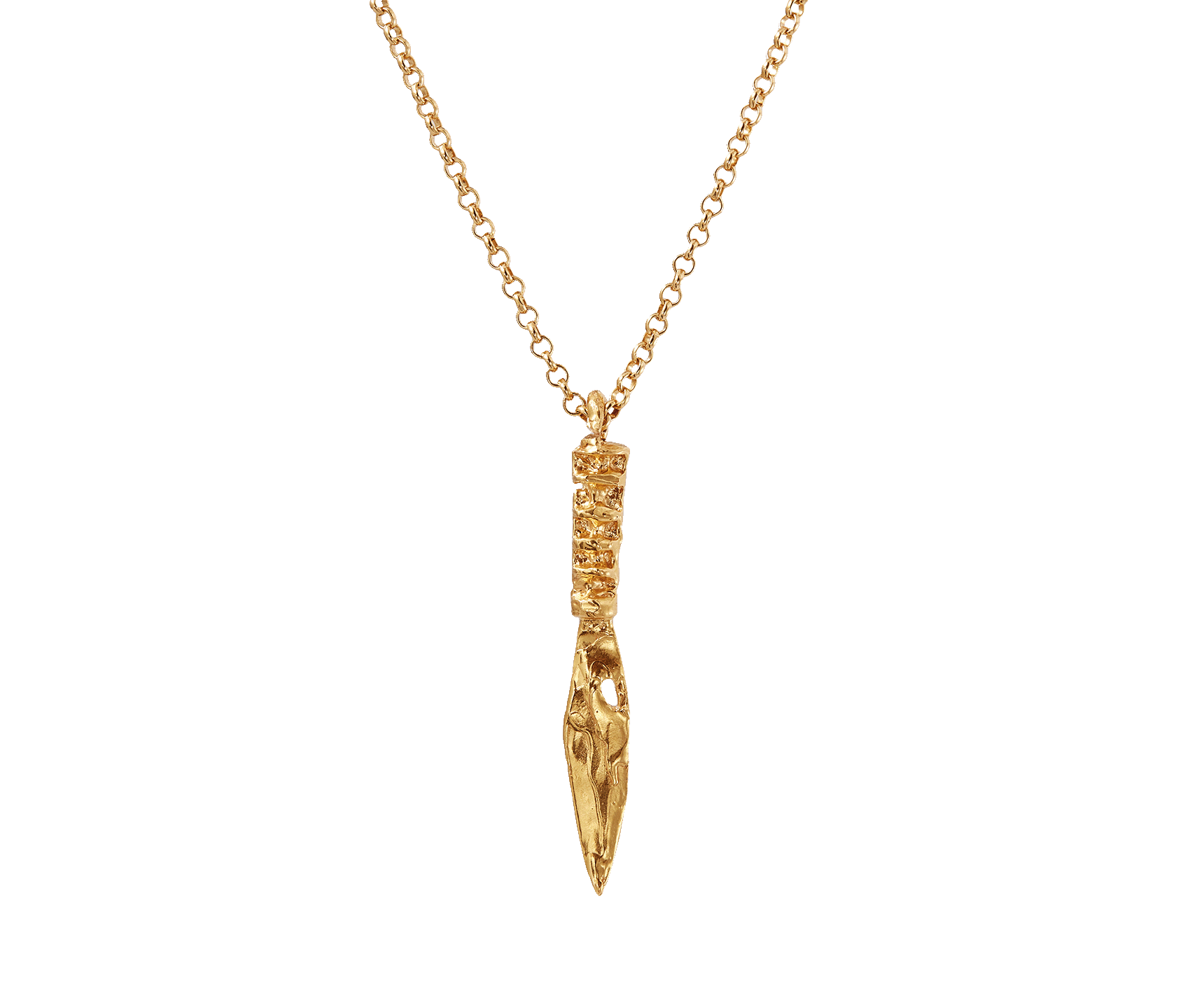 Alighieri Votive Offerings collier amulette plaqué or long