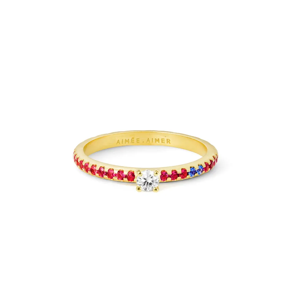 Aimée Aimer Spicy Love Bague or jaune diamant taille 52