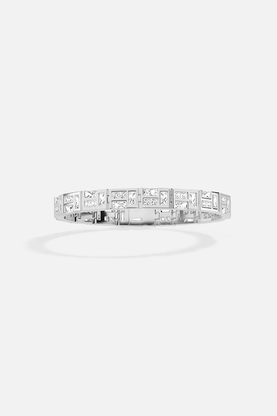 APM Monaco Festival Ice Bracelet blanc Taille M baguette