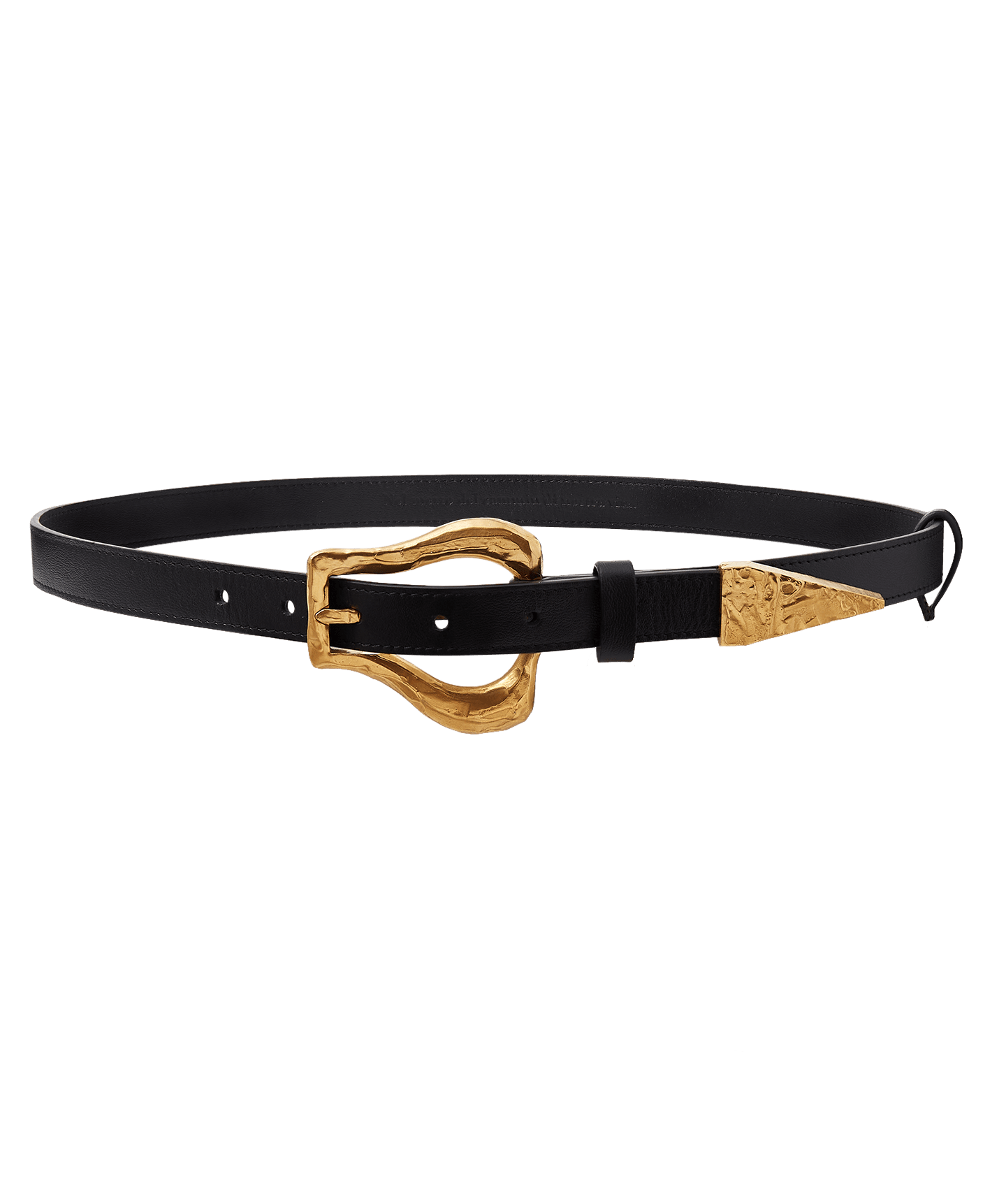 Alighieri Link of Wanderlust ceinture cuir noir S/M