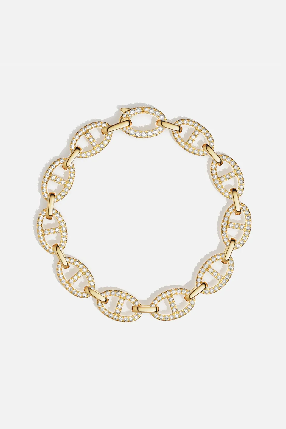 APM Monaco Yacht Club bracelet marine doré taille M 18 cm