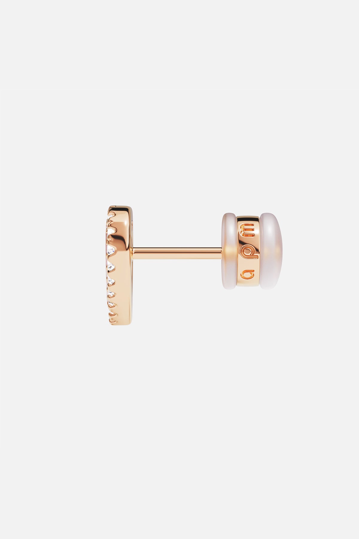 APM Monaco Accessoires fermoir poussette argentée 4,6 mm