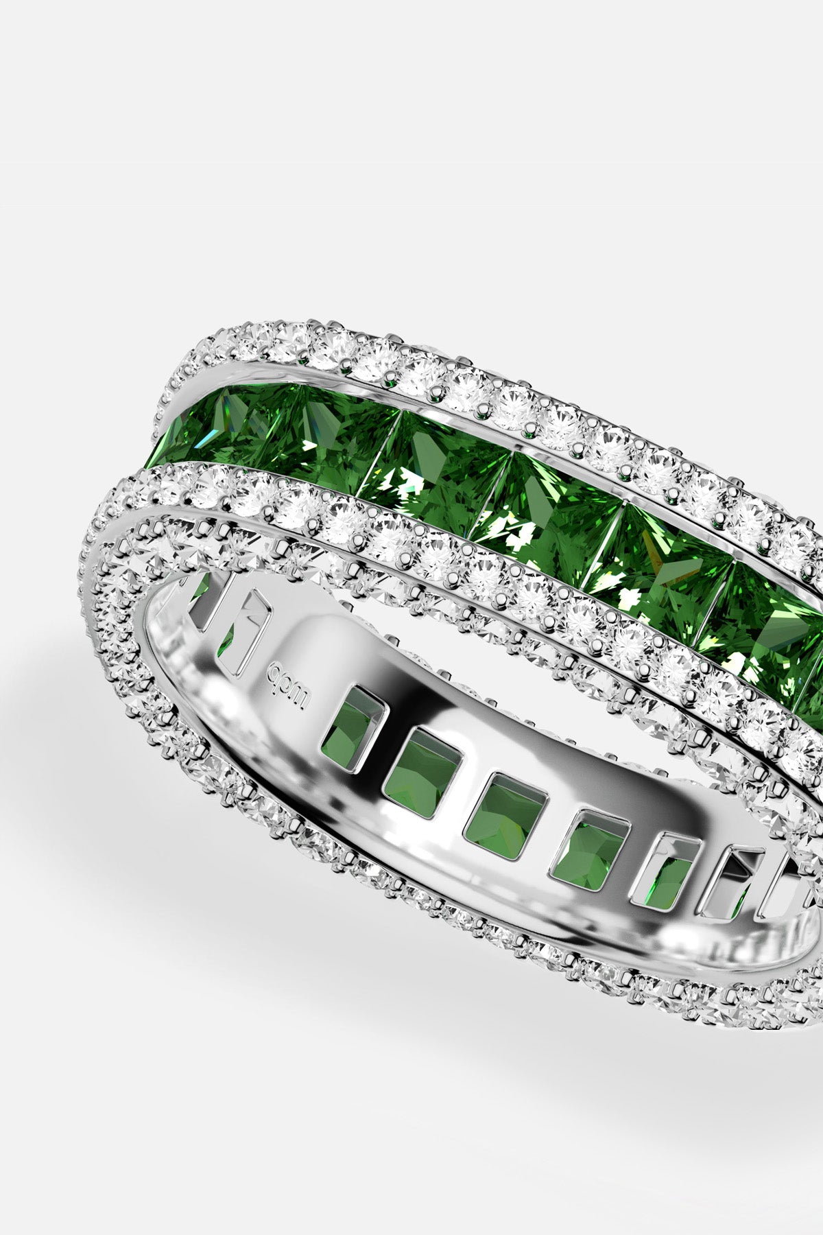 APM Monaco Festival Monaco bague verte zircon taille 52