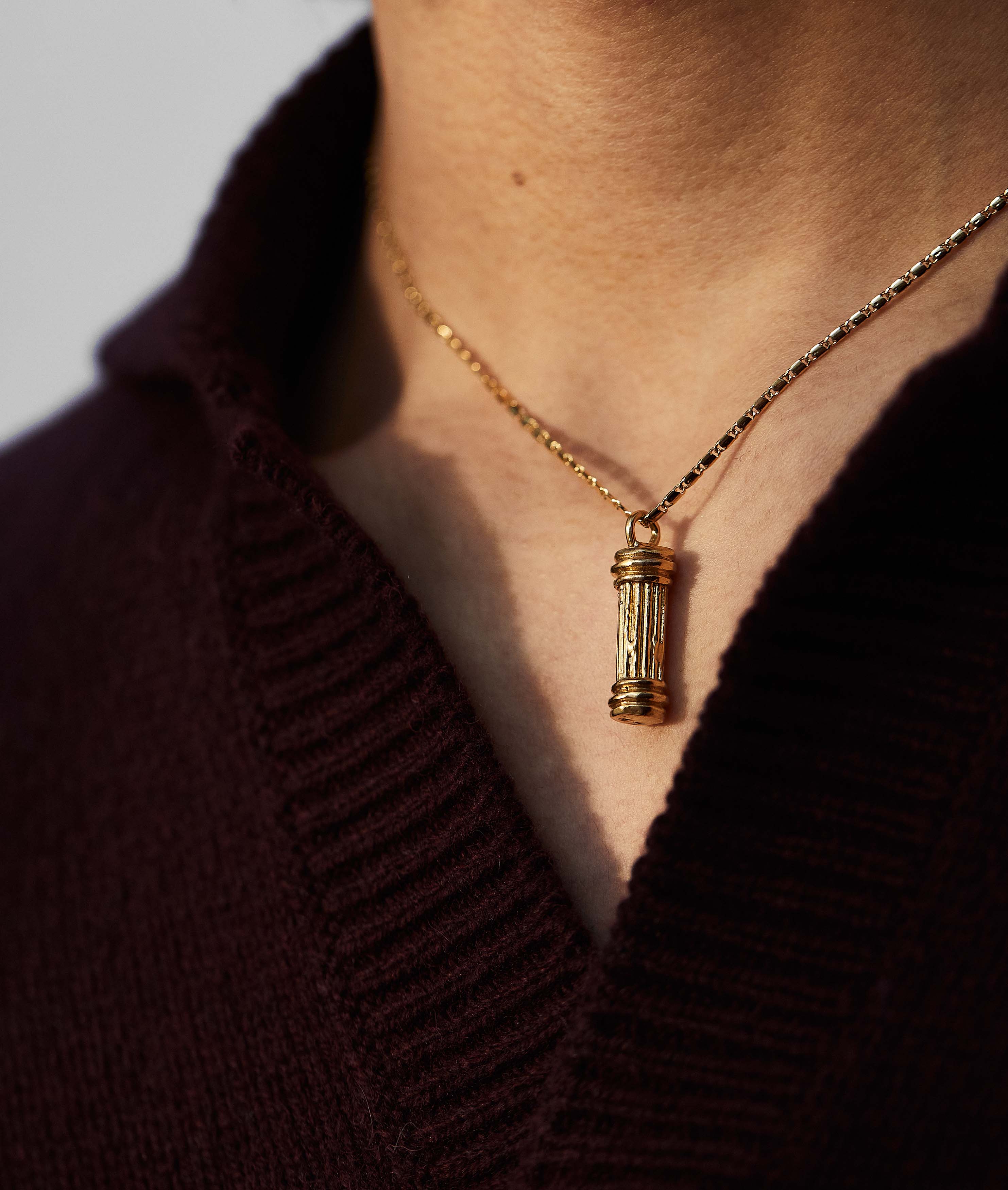 Alighieri The Founding Pillar collier pilier doré