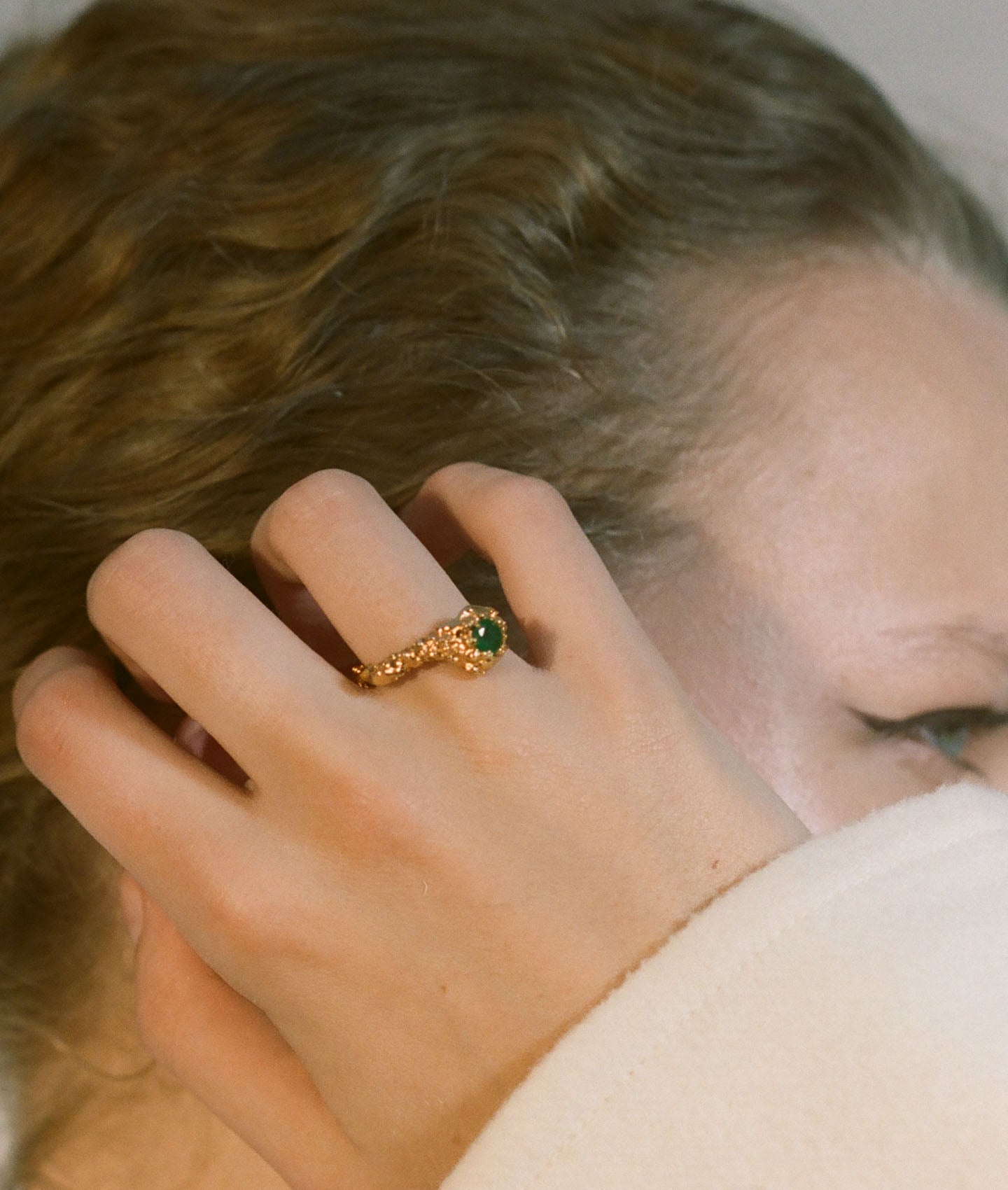 Alighieri Emerald Spark bague émeraude or J M P