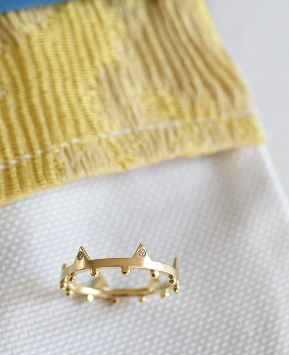 Aimée Aimer Bagues Dea or jaune diamants taille 51
