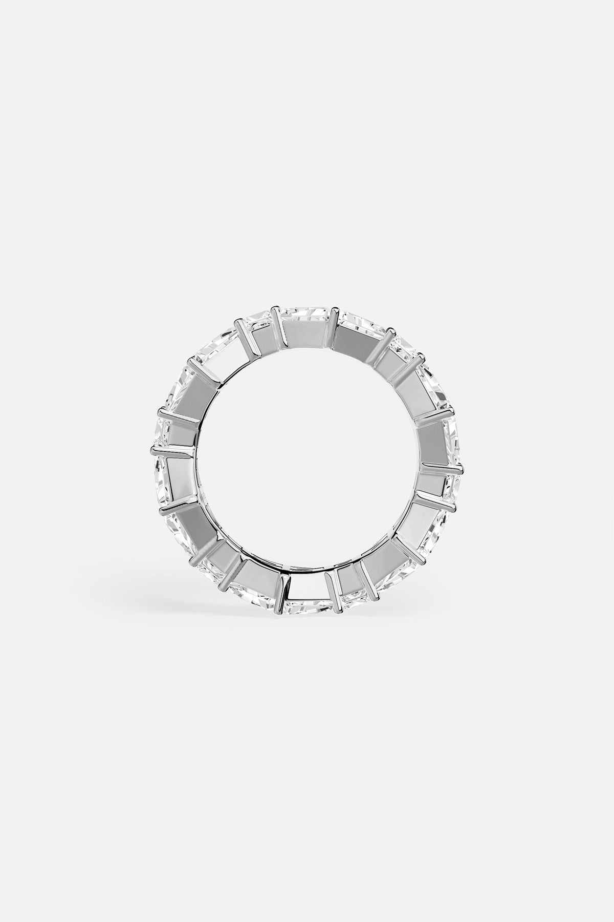 APM Monaco Festival Art Déco bague large blanche zircon taille 52