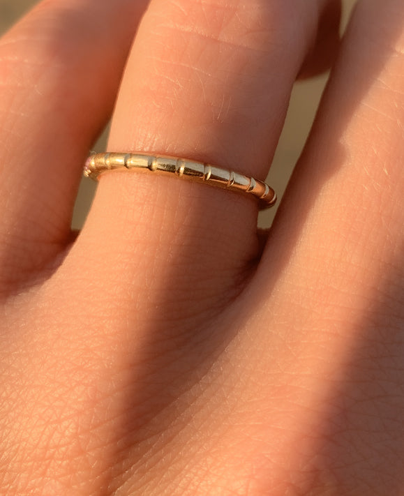 Aimée Aimer Bi bague or jaune 18 carats taille 52