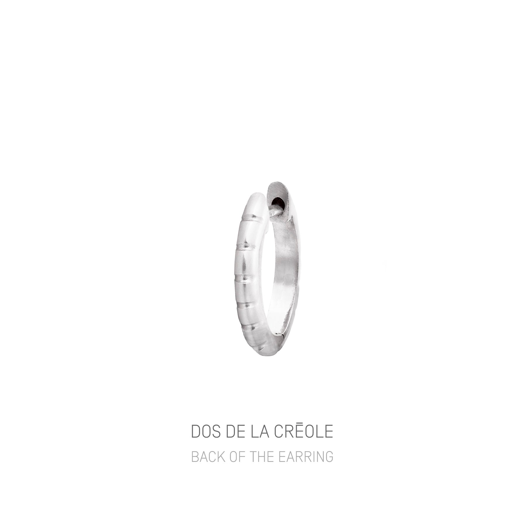 Aimée Aimer Bi créole or blanc diamants boucles d'oreilles paire