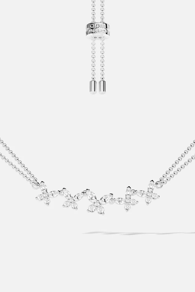 APM Monaco Lumière Papillon collier argent 38-65 cm
