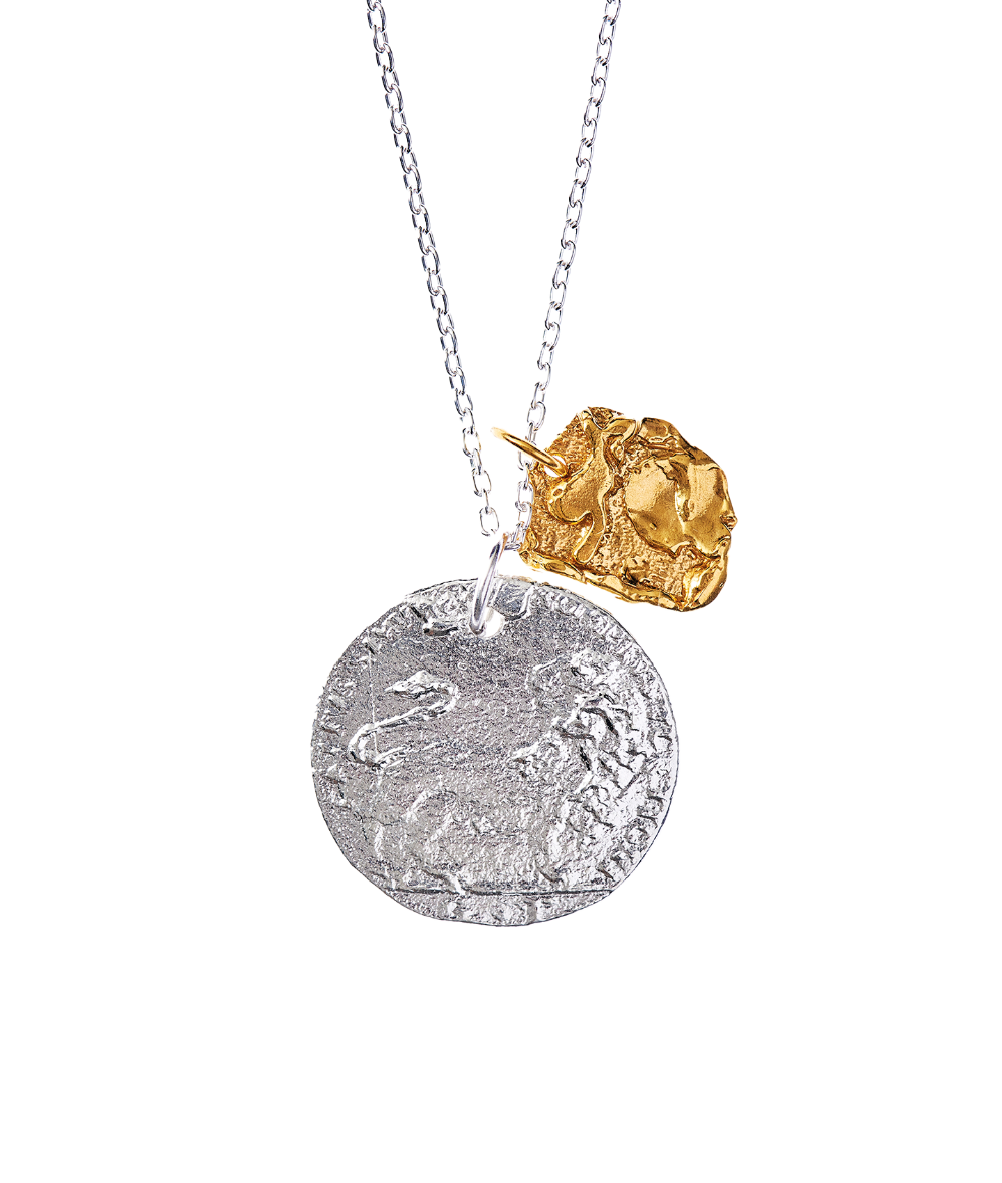 Alighieri La Collisione collier médaille argent