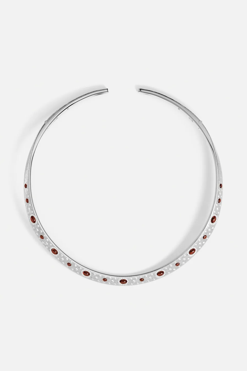 APM Monaco Automne Les Cabochons collier choker bordeaux