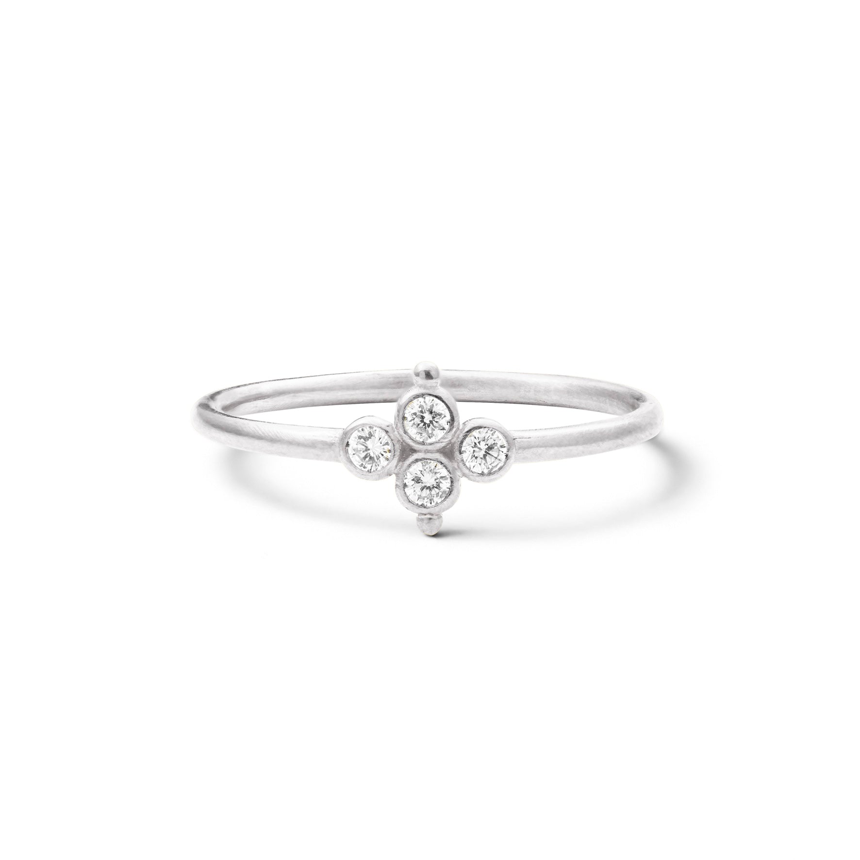 Aimée Aimer Delta bague or blanc diamants taille 52