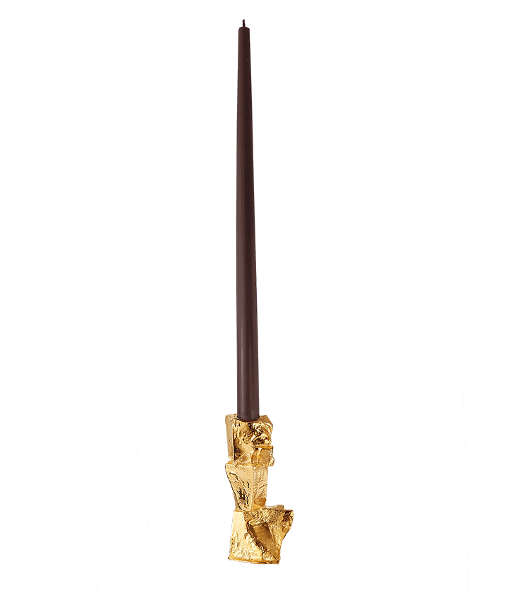 Alighieri CASA Totemic Devotion Bougeoir Laiton Doré Bougies