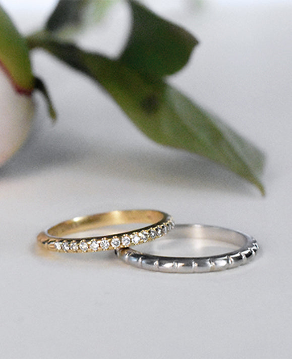 Aimée Aimer Éternelle bague or blanc taille 52