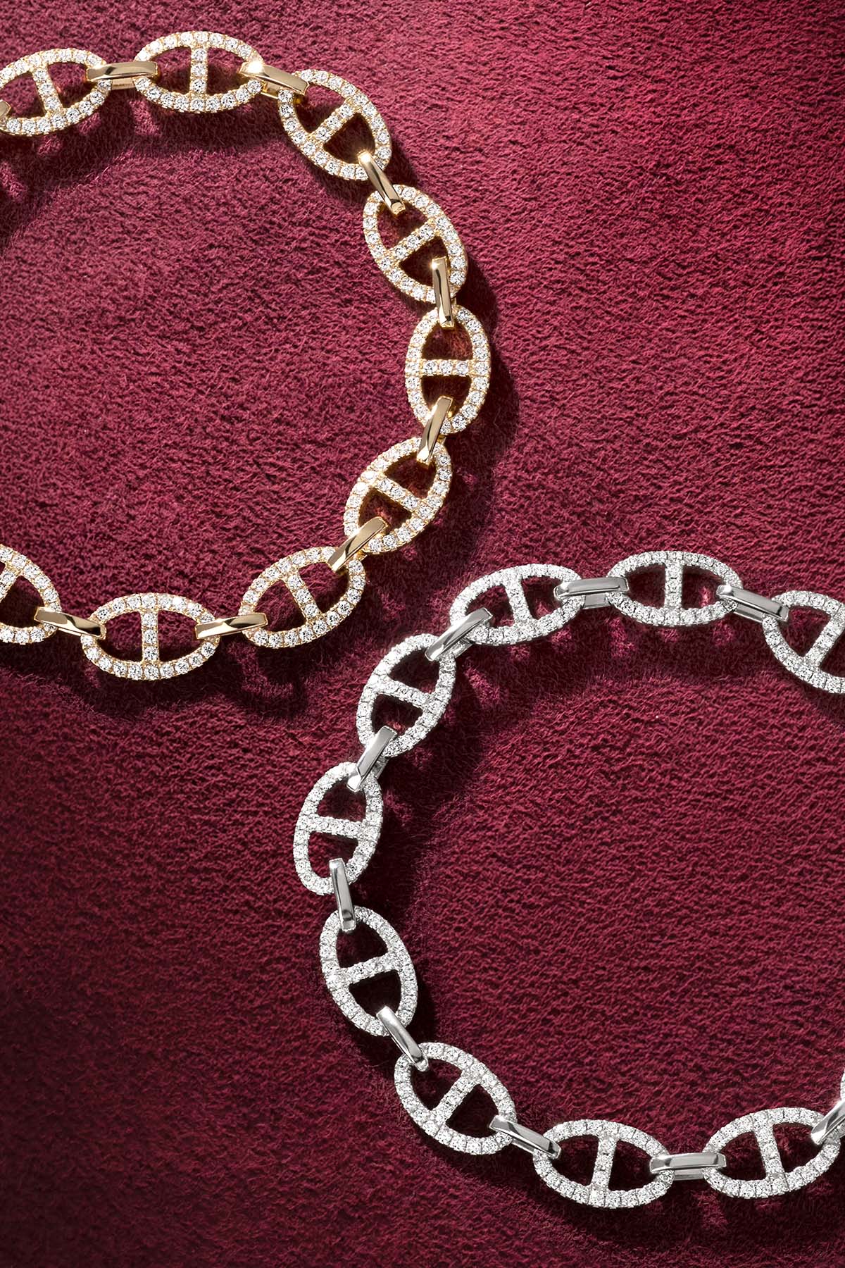 APM Monaco Yacht Club Marine bracelet maille blanc M