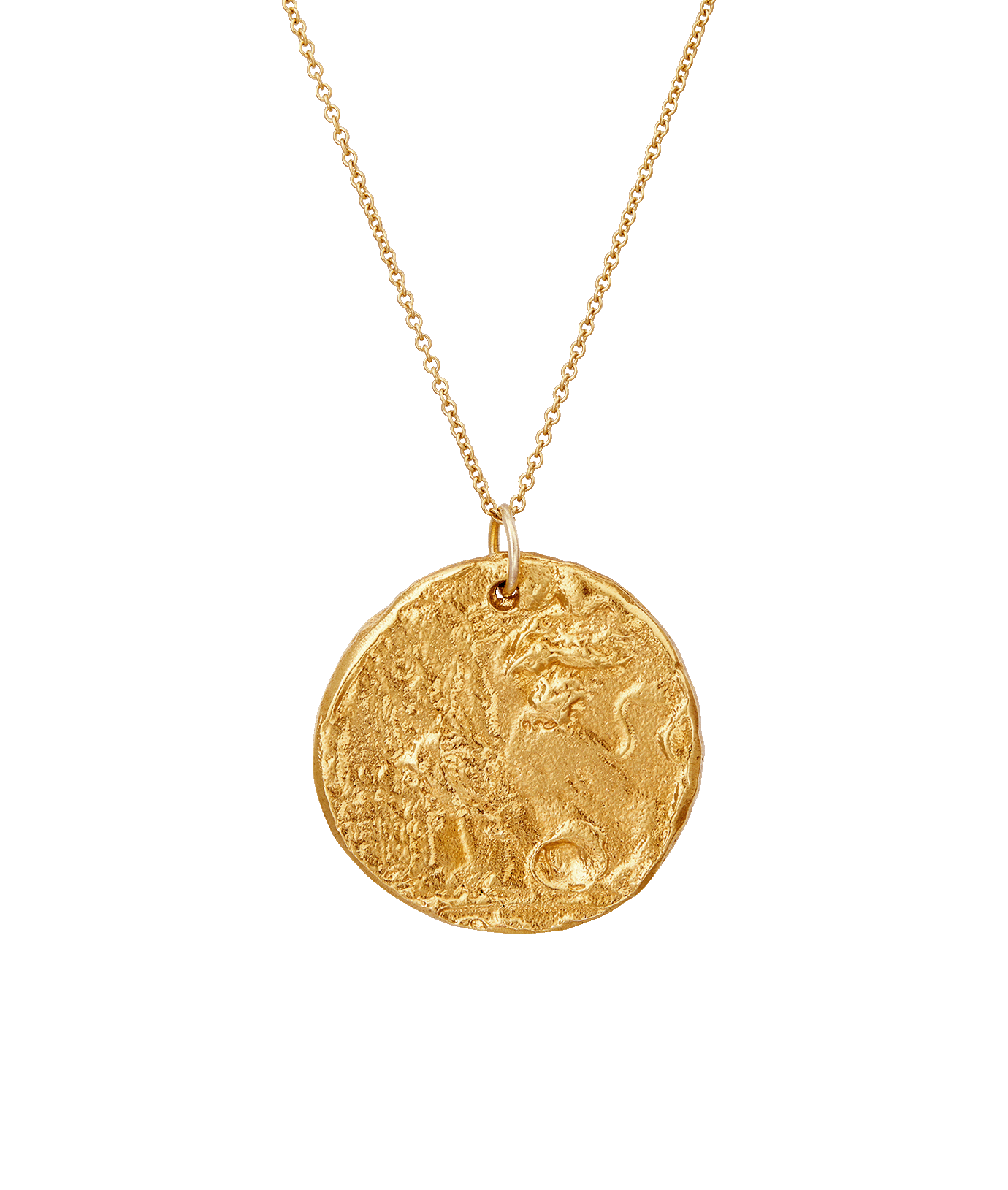 Alighieri Celestial Leo Medallion collier doré lion