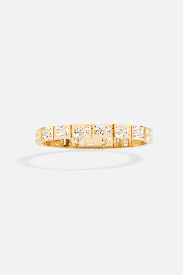 APM Monaco Festival Ice bracelet or jaune baguette