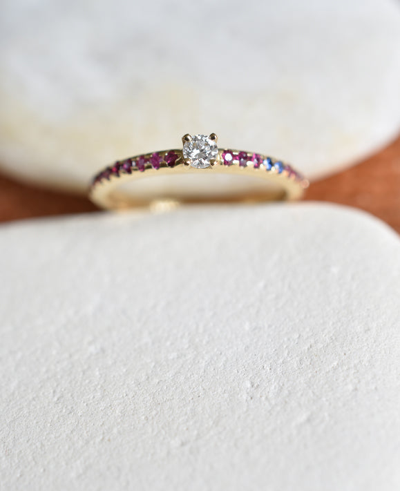 Aimée Aimer Spicy Love Bague or jaune diamant taille 52