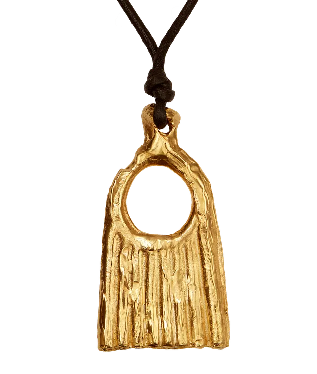 Alighieri Vanitas collier pendentif peigne antique doré