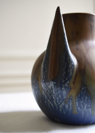 Aimée Aimer Vase diablotin grès flammé bleu 22 cm