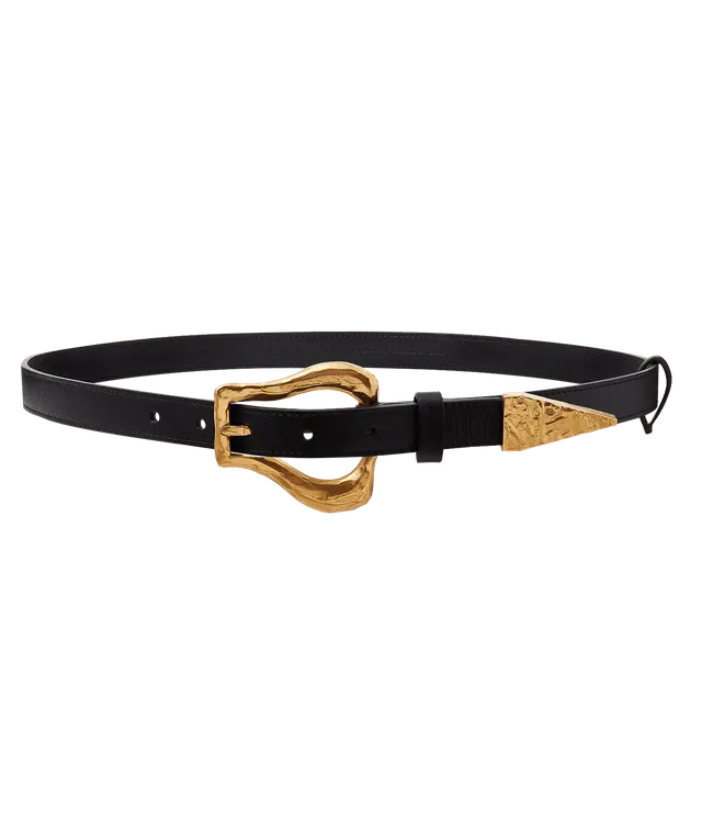 Alighieri Link of Wanderlust ceinture cuir noir S/M
