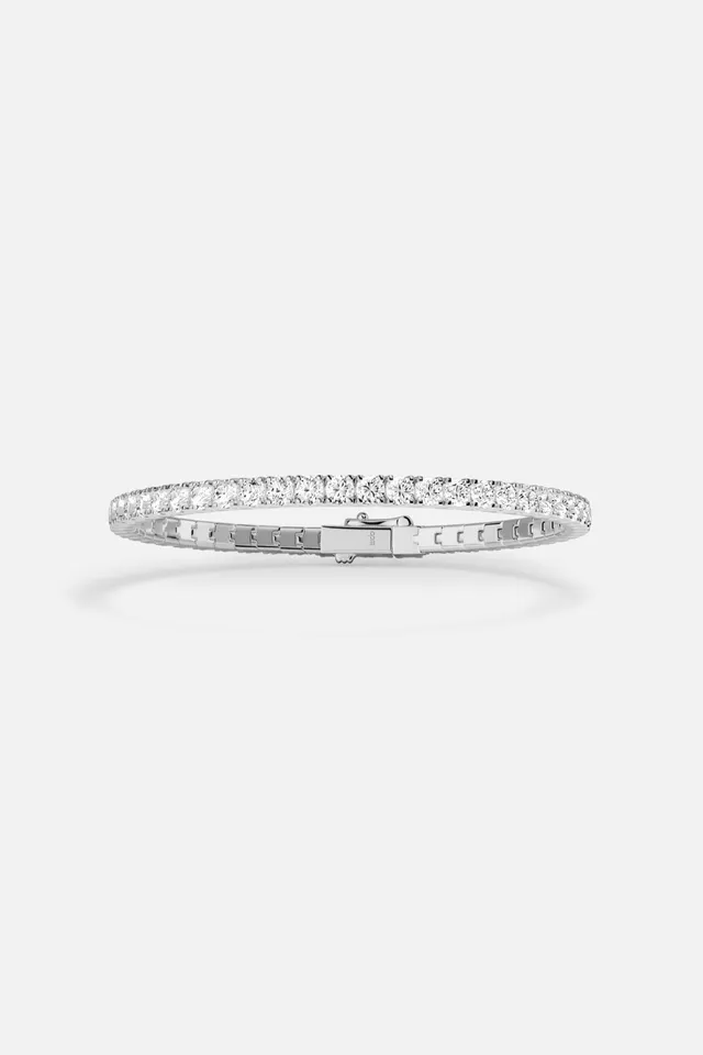 APM Monaco Lumière Tennis Bracelet blanc 18 cm