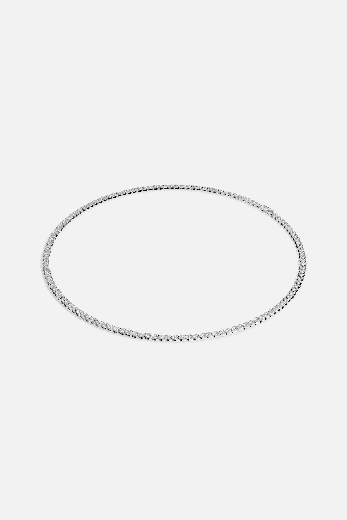 APM Monaco Automne Couture Collier zircon blanc taille M