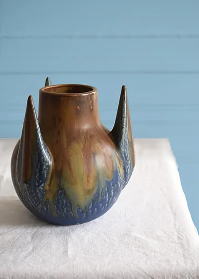 Aimée Aimer Vase diablotin grès flammé bleu 22 cm