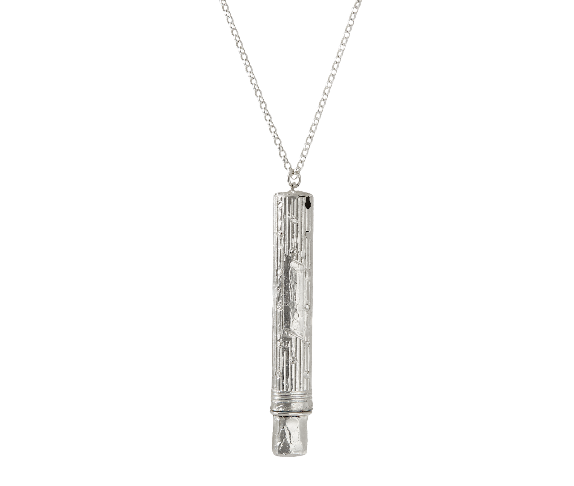 Alighieri Annotator collier argent crayon rouge gravable