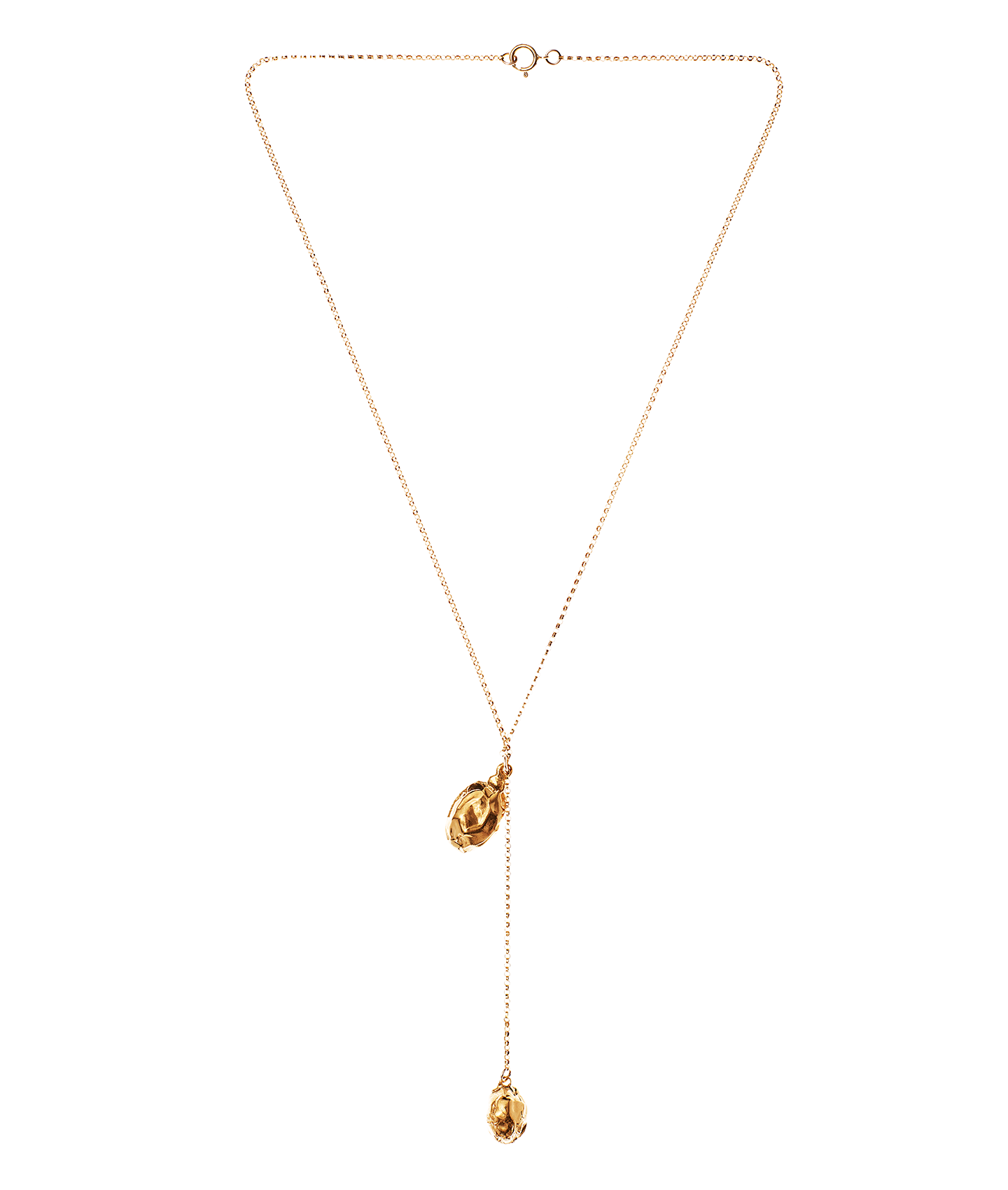 Alighieri Lunar Rocks collier plaqué or 24ct texturé